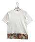 COMME des GARCONS HOMME（コムデギャルソン オム）の古着「裾フラワープリント切替Tシャツ」｜ホワイト