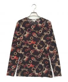 CELINE（セリーヌ）の古着「ホース柄長袖Tシャツ」｜ブラウン