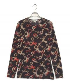 中古・古着通販】CELINE (セリーヌ) ボーダーカットソー ネイビー