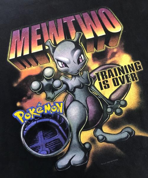 アニメーションTシャツ（アニメーションTシャツ）アニメーションTシャツ (アニメーションTシャツ) 90s pokemon(ポケモン) アニメーションTシャツ ブラック サイズ:Lの古着・服飾アイテム