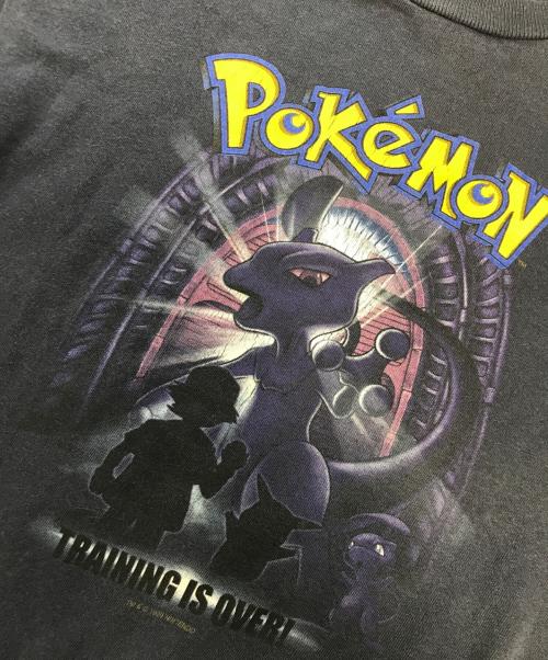 アニメーションTシャツ（アニメーションTシャツ）アニメーションTシャツ (アニメーションTシャツ) 90s POKEMON(ポケモン) アニメーションTシャツ ネイビー サイズ:7の古着・服飾アイテム