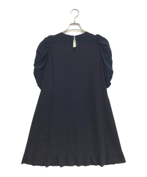MIU MIU（ミュウミュウ）MIU MIU (ミュウミュウ) 半袖ワンピース ネイビー サイズ:36の古着・服飾アイテム