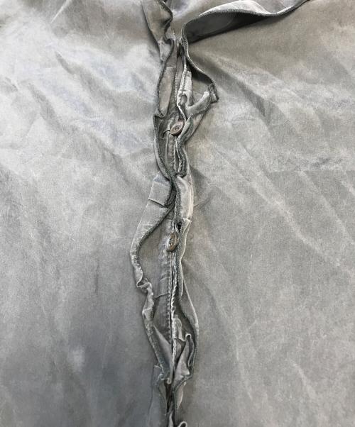 MIU MIU（ミュウミュウ）MIU MIU (ミュウミュウ) フリルブラウス グレー サイズ:表記なしの古着・服飾アイテム