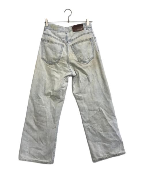 DRIES VAN NOTEN（ドリスヴァンノッテン）DRIES VAN NOTEN (ドリスヴァンノッテン) ユーズド加工ワイドデニムパンツ インディゴ サイズ:26の古着・服飾アイテム