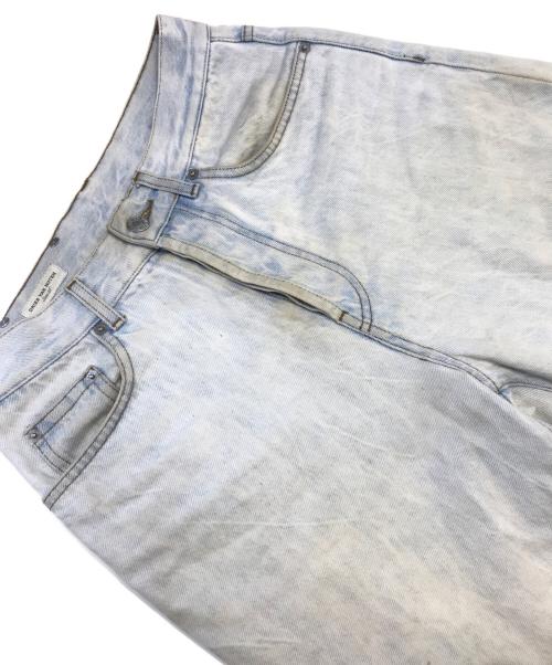 DRIES VAN NOTEN（ドリスヴァンノッテン）DRIES VAN NOTEN (ドリスヴァンノッテン) ユーズド加工ワイドデニムパンツ インディゴ サイズ:26の古着・服飾アイテム