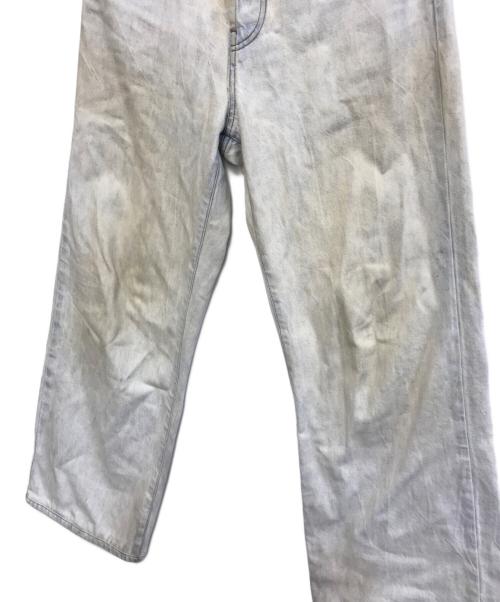 DRIES VAN NOTEN（ドリスヴァンノッテン）DRIES VAN NOTEN (ドリスヴァンノッテン) ユーズド加工ワイドデニムパンツ インディゴ サイズ:26の古着・服飾アイテム