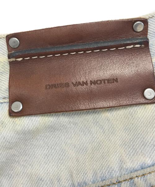 DRIES VAN NOTEN（ドリスヴァンノッテン）DRIES VAN NOTEN (ドリスヴァンノッテン) ユーズド加工ワイドデニムパンツ インディゴ サイズ:26の古着・服飾アイテム