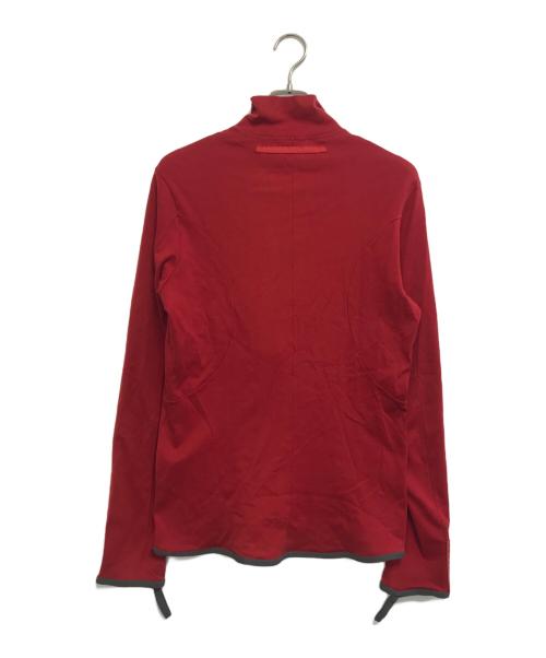 PRADA SPORTS（プラダスポーツ）PRADA SPORTS (プラダスポーツ) ハーフジップカットソー レッド サイズ:Ｍの古着・服飾アイテム