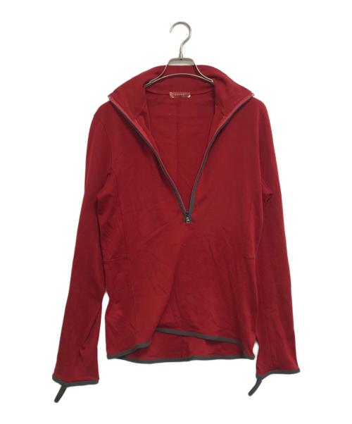 PRADA SPORTS（プラダスポーツ）PRADA SPORTS (プラダスポーツ) ハーフジップカットソー レッド サイズ:Ｍの古着・服飾アイテム