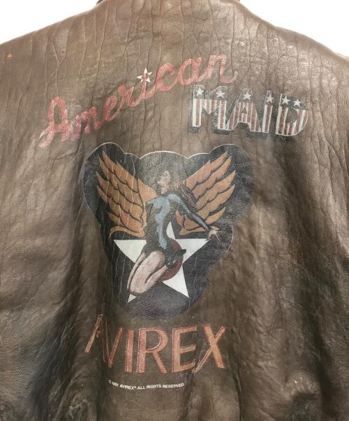 AVIREX（アヴィレックス）AVIREX (アヴィレックス) A-2 ジャケット ブラウン サイズ:Mの古着・服飾アイテム