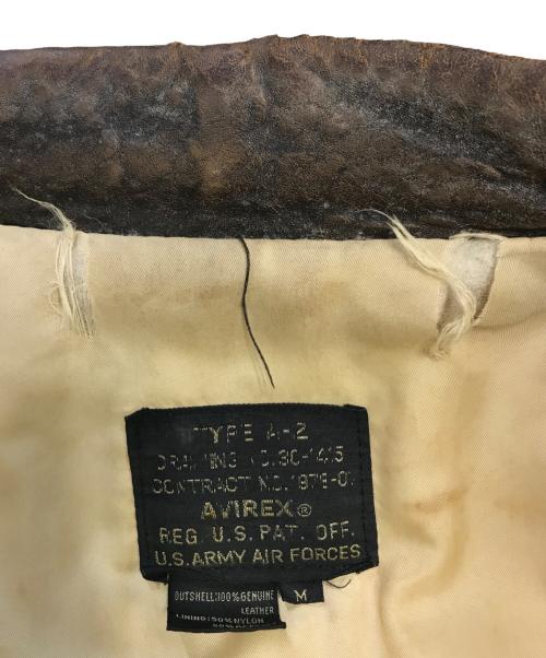 AVIREX（アヴィレックス）AVIREX (アヴィレックス) A-2 ジャケット ブラウン サイズ:Mの古着・服飾アイテム