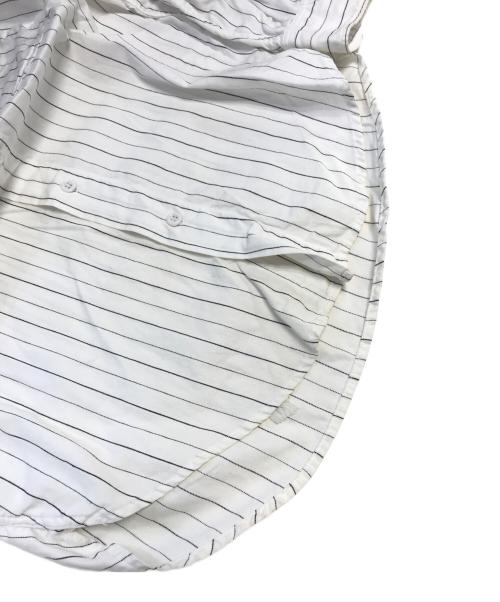 LEE（リー）LEE (リー) ストライプワークシャツ ホワイト サイズ:14の古着・服飾アイテム