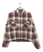 Sears Fieldmasterシアーズ フィールドマスター）の古着「オンブレキルティングシャツジャケット」｜レッド