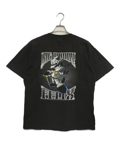 キャラクターTシャツ（キャラクターTシャツ）キャラクターTシャツ (キャラクターTシャツ) 90s felix(フェリックス) プリントTシャツ ブラック サイズ:Lの古着・服飾アイテム