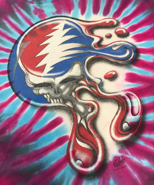 バンドTシャツ（バンドTシャツ）バンドTシャツ (バンドTシャツ) 90s GRATEFUL DEAD(グレイトフル・デッド) バンドTシャツ ピンク サイズ:Lの古着・服飾アイテム