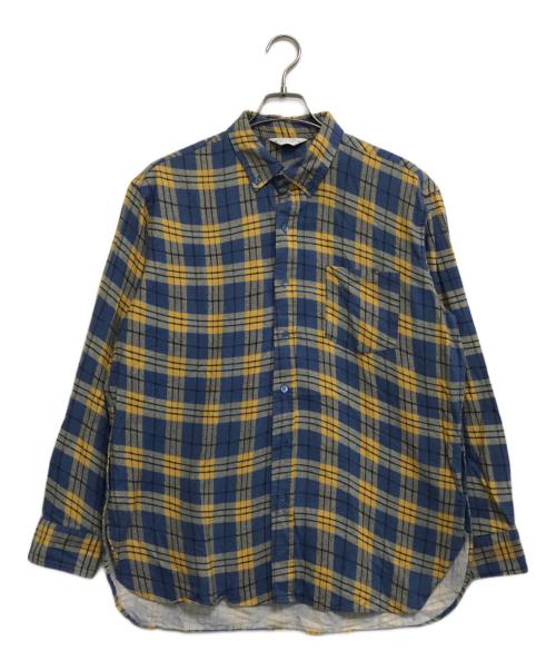 UNUSED（アンユーズド）UNUSED (アンユーズド) Check shirts ブルー サイズ:1の古着・服飾アイテム