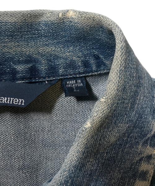 POLO RALPH LAUREN（ポロ・ラルフローレン）POLO RALPH LAUREN (ポロ・ラルフローレン) バックシンチ付きデニムジャケット インディゴ サイズ:Ｌの古着・服飾アイテム