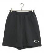 BALENCIAGAバレンシアガ）の古着「ロゴ刺繍スウェットハーフパンツ」｜ブラック