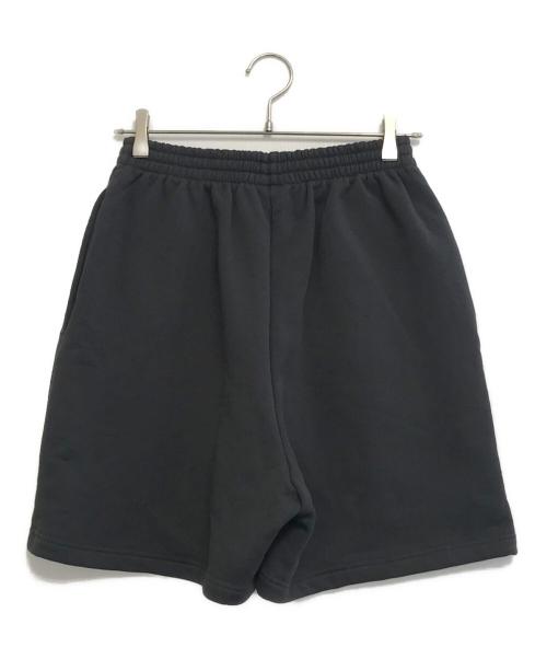 BALENCIAGA（バレンシアガ）BALENCIAGA (バレンシアガ) ロゴ刺繍スウェットハーフパンツ ブラック サイズ:XXSの古着・服飾アイテム