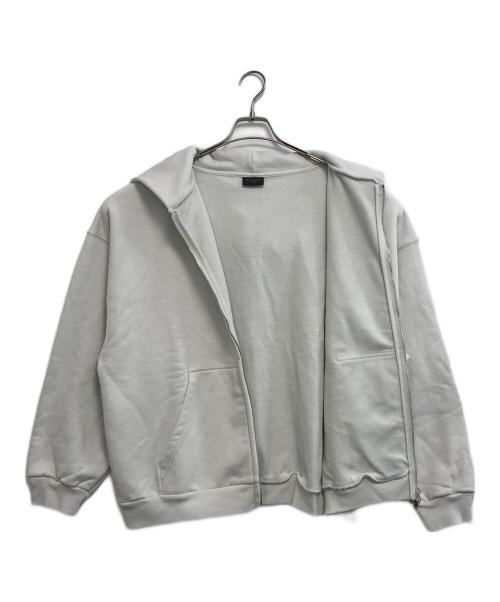 BALENCIAGA（バレンシアガ）BALENCIAGA (バレンシアガ) LOOP LOGO ZIP HOODIE ホワイト サイズ:XL　　　の古着・服飾アイテム