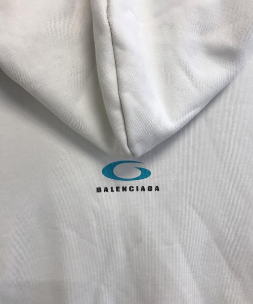 BALENCIAGA（バレンシアガ）BALENCIAGA (バレンシアガ) LOOP LOGO ZIP HOODIE ホワイト サイズ:XL　　　の古着・服飾アイテム