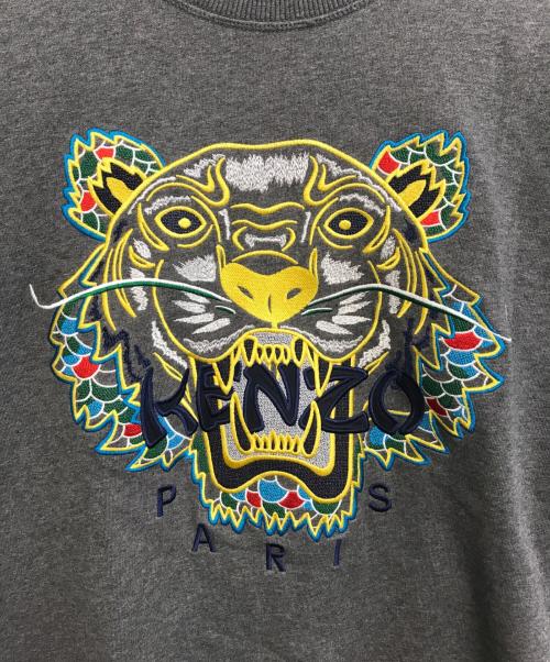 KENZO（ケンゾー）KENZO (ケンゾー) タイガーロゴスウェット グレー サイズ:XL　　　の古着・服飾アイテム