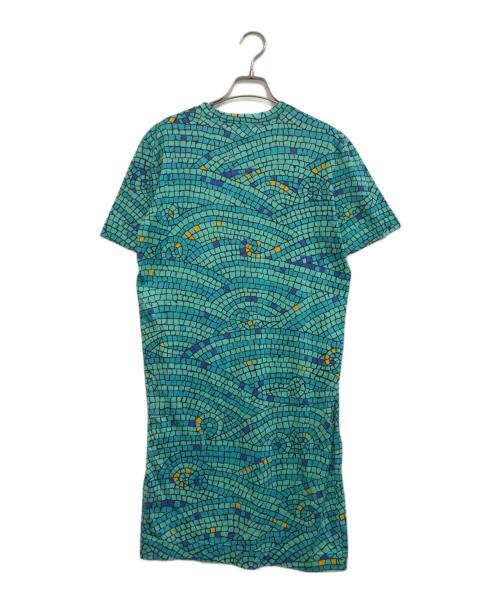 HERMES（エルメス）HERMES (エルメス) タイル柄カットソーワンピース スカイブルー サイズ:Sの古着・服飾アイテム