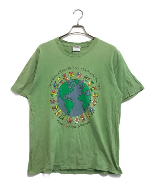 バンドTシャツ（バンドTシャツ）バンドTシャツ (バンドTシャツ) バンドTシャツ グリーン サイズ:Lの古着・服飾アイテム