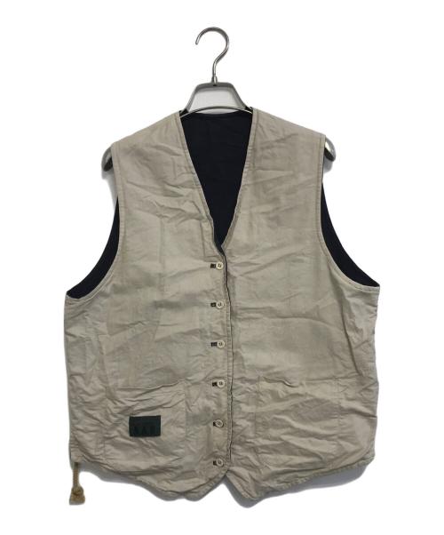 yohji yamamoto A.A.R（ヨウジヤマモトアール）yohji yamamoto A.A.R (ヨウジヤマモトアール) D'URBAN (ダーバン) コットンベスト ネイビー サイズ:Lの古着・服飾アイテム
