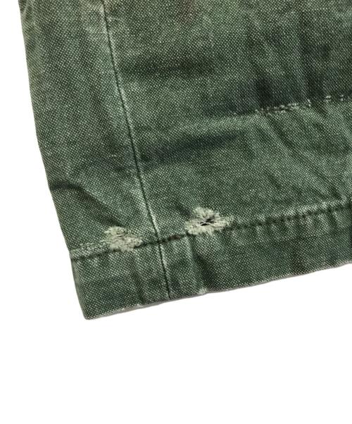Yohji Yamamoto pour homme（ヨウジヤマモト プールオム）Yohji Yamamoto pour homme (ヨウジヤマモト プールオム) ダック地ベイカーパンツ グリーン サイズ:3の古着・服飾アイテム
