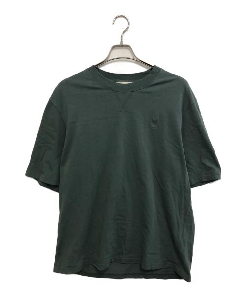 AMI Alexandre Mattiussi（アミアレクサンドルマテュッシ）AMI Alexandre Mattiussi (アミアレクサンドルマテュッシ) ロゴ刺繍Tシャツ グリーン サイズ:Mの古着・服飾アイテム