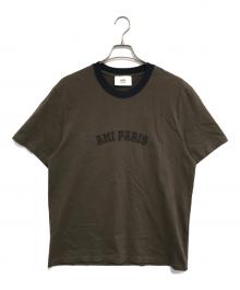 AMI Alexandre Mattiussi（アミアレクサンドルマテュッシ）の古着「ロゴクルーネックTシャツ」｜ブラウン
