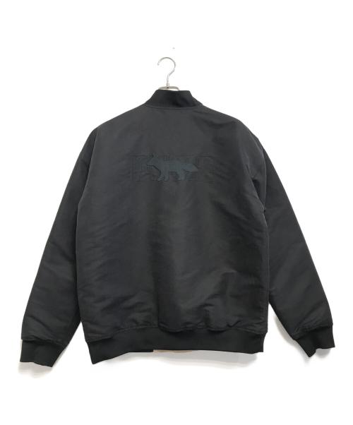 maison kitsune（メゾンキツネ）maison kitsune (メゾンキツネ) PUMA (プーマ) リバーシブル中綿ジャケット ブラック サイズ:Mの古着・服飾アイテム