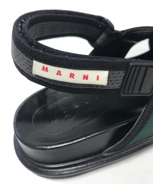 MARNI（マルニ）MARNI (マルニ) フスベットサンダル グリーン サイズ:43の古着・服飾アイテム