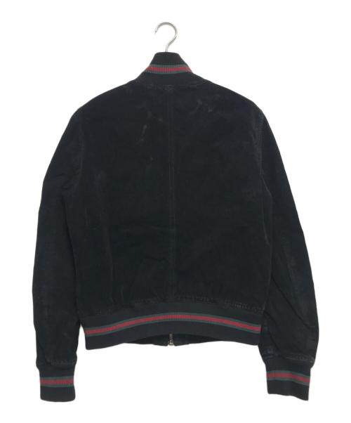 GUCCI（グッチ）GUCCI (グッチ) シェリーラインレザージャケット ブラック サイズ:54の古着・服飾アイテム