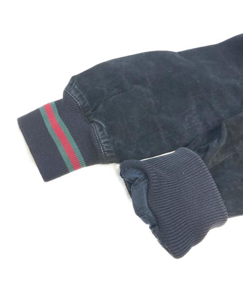 GUCCI（グッチ）GUCCI (グッチ) シェリーラインレザージャケット ブラック サイズ:54の古着・服飾アイテム