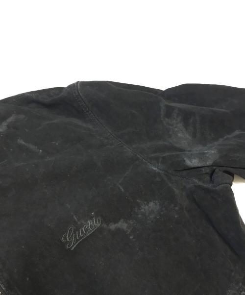 GUCCI（グッチ）GUCCI (グッチ) シェリーラインレザージャケット ブラック サイズ:54の古着・服飾アイテム