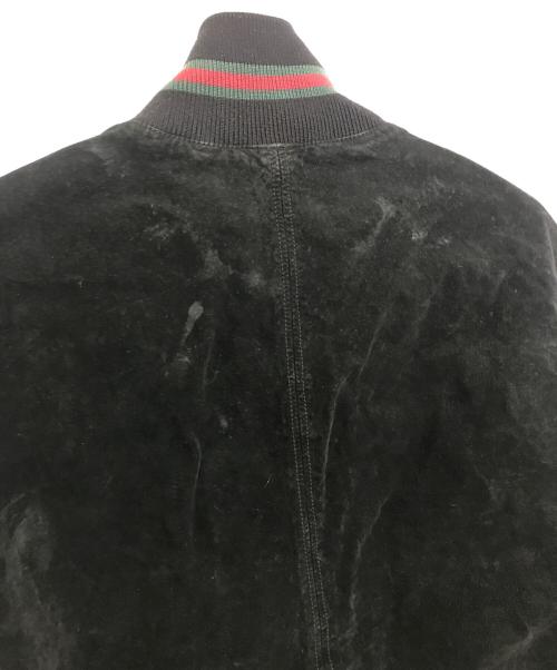 GUCCI（グッチ）GUCCI (グッチ) シェリーラインレザージャケット ブラック サイズ:54の古着・服飾アイテム