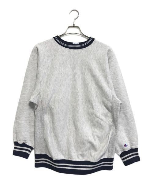 Champion（チャンピオン）Champion (チャンピオン) ラインリブリバースウィーブスウェット グレー サイズ:LARGEの古着・服飾アイテム