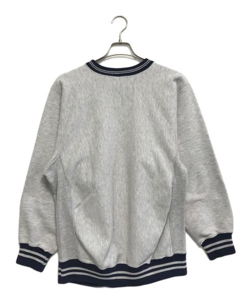 Champion（チャンピオン）Champion (チャンピオン) ラインリブリバースウィーブスウェット グレー サイズ:LARGEの古着・服飾アイテム