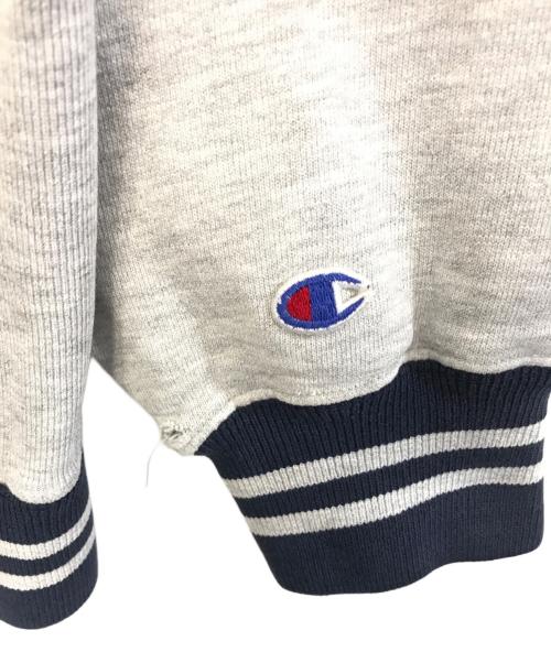 Champion（チャンピオン）Champion (チャンピオン) ラインリブリバースウィーブスウェット グレー サイズ:LARGEの古着・服飾アイテム