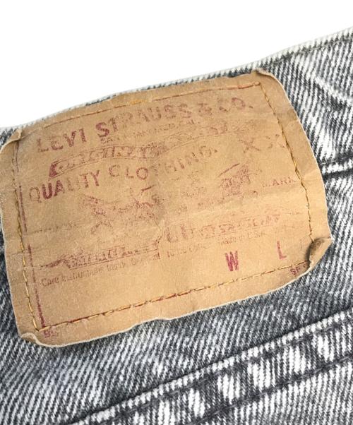 LEVI'S（リーバイス）LEVI'S (リーバイス) ケミカルウォッシュデニムパンツ ブラック サイズ:W32の古着・服飾アイテム