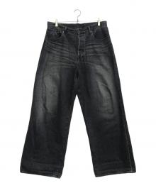 MINEDENIM（マインデニム）の古着「N.E.wide 5pocket USD」｜ブラック