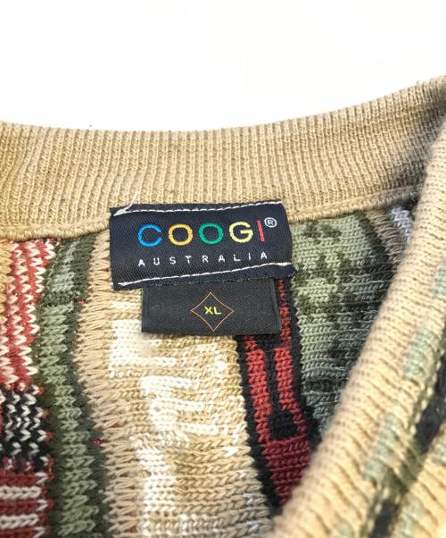 Coogi（クージー）Coogi (クージー) 3Dニット ブラウン サイズ:XLの古着・服飾アイテム