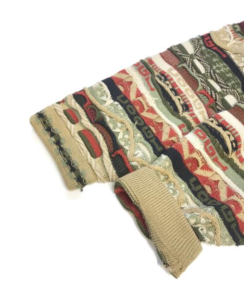 Coogi（クージー）Coogi (クージー) 3Dニット ブラウン サイズ:XLの古着・服飾アイテム