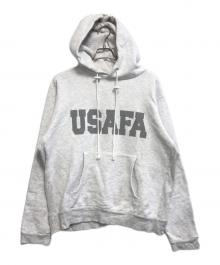 VINTAGE MILITARY（ヴィンテージ ミリタリー）の古着「USAFA リフレクタープリントパーカー」｜グレー