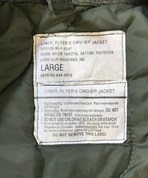 VINTAGE（ヴィンテージ）VINTAGE (ヴィンテージ) cwu-9pライナージャケット オリーブ サイズ:LARGEの古着・服飾アイテム