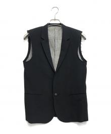 NUMBER (N)INE（ナンバーナイン）の古着「カットオフウールジレ」｜ブラック