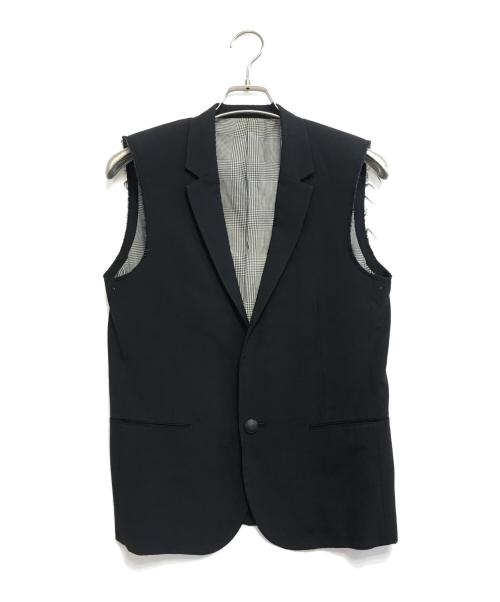 NUMBER (N)INE（ナンバーナイン）NUMBER (N)INE (ナンバーナイン) カットオフウールジレ ブラック サイズ:Mの古着・服飾アイテム