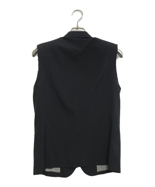 NUMBER (N)INE（ナンバーナイン）NUMBER (N)INE (ナンバーナイン) カットオフウールジレ ブラック サイズ:Mの古着・服飾アイテム